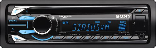  Sony - CD - Apple® iPod®- and Satellite Radio-Ready - In-Dash Receiver with Wireless Remote - Black