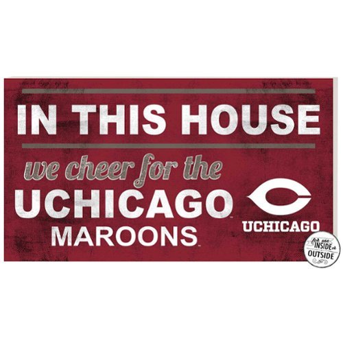 Jardine - UChicago Maroons 11'' x 20'' Indoor/Outdoor In This House Sign - Maroon-Front_Standard 