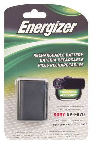 Energizer - Rechargeable Li-Ion Replacement Battery for Sony NP-FV70-Front_Standard 
