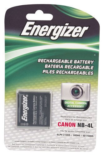  Energizer - Rechargeable Li-Ion Replacement Battery for Canon NB-4L