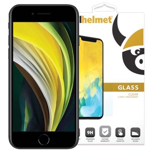 Cellhelmet - Tempered Glass Screen Protector for iPhone SE 2020/2021 - Clear-Front_Standard 