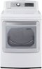 LG - 7.3 Cu. Ft. 14-Cycle Electric Dryer with Steam - White-Front_Standard