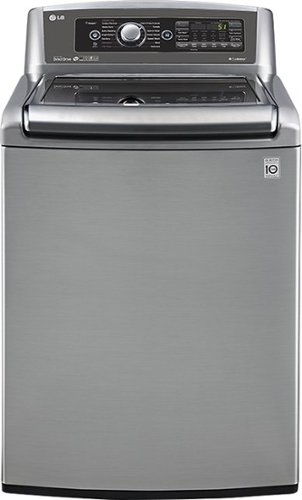 LG - 5.0 Cu. Ft. 14-Cycle High-Efficiency Steam Top-Loading Washer - Graphite Steel