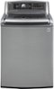 LG - 5.0 Cu. Ft. 14-Cycle High-Efficiency Steam Top-Loading Washer - Graphite Steel-Front_Standard