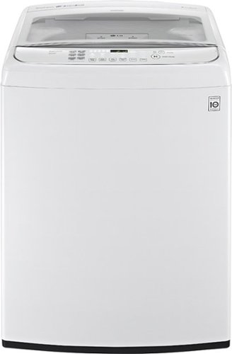  LG - 4.9 Cu. Ft. 12-Cycle Mega-Capacity High-Efficiency Top-Loading Washer - White