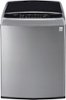 LG - 4.9 Cu. Ft. 12-Cycle High-Efficiency Top-Loading Washer - Graphite Steel-Front_Standard