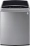 LG - 4.9 Cu. Ft. 12-Cycle High-Efficiency Top-Loading Washer - Graphite Steel-Front_Standard