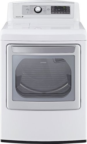  LG - 7.3 Cu. Ft. 14-Cycle Steam Gas Dryer - White