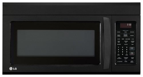 LG - 1.8 Cu. Ft. Over-the-Range Microwave - Smooth Black-Front_Standard 