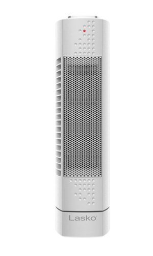Lasko - Electric Ultra-Slim Ceramic Tower Space Heater - White-Front_Standard 