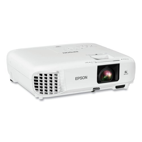 Epson - V11H982020 PowerLite X49 3600 lm 1024 x 768 Pixels 1.2X Zoom 3 LCD XGA Classroom Projector - White-Front_Standard 
