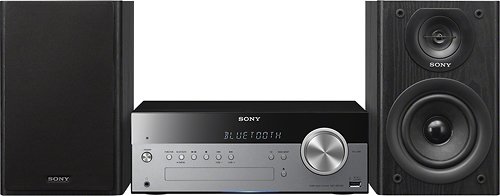  Sony - 50W Bluetooth Micro Music System - Black