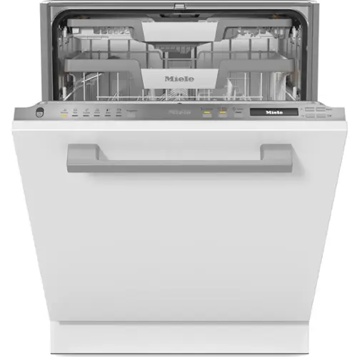 Miele is the brand of the dishwasher shown in the image.