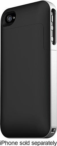  mophie - juice pack air Charging Case for Apple® iPhone® 4 and 4S - Black/Silver