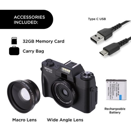 Vivitar VECXX101 4K Digital Camera - Black BUY ONLINE