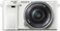 Sony - Alpha a6000 Mirrorless Camera with 16-50mm Lens - White-Front_Standard