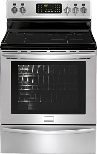  Frigidaire - Gallery 5.4 Cu. Ft. Self-Cleaning Freestanding Electric Convection Induction Range - Stainless Steel