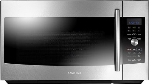  Samsung - 1.7 Cu. Ft. SLIM FRY Over-the-Range Convection Microwave - Stainless steel