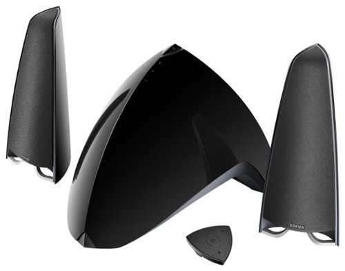  Edifier - Prisma Encore e3360BT 2.1 Bluetooth Computer Speakers (3-Piece) - Gloss Black