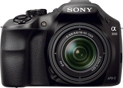  Sony - Alpha a3000 Mirrorless Camera with 18-55mm Lens - Black