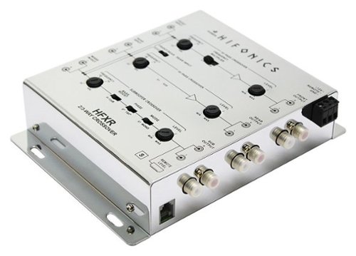 Hifonics 2- or 4-Channel Electronic Crossover for Select Aftermarket Vehicle Stereo Systems - Black WORLDWIDE DELIVERY
