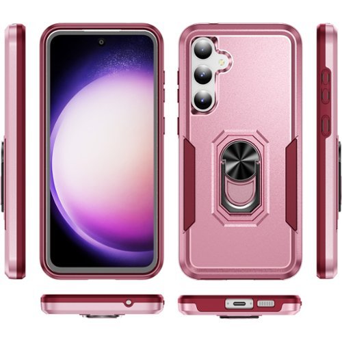 SaharaCase Military Kickstand Series Case for Samsung Galaxy S23 FE - Rose Gold GLOBAL SHIPPING