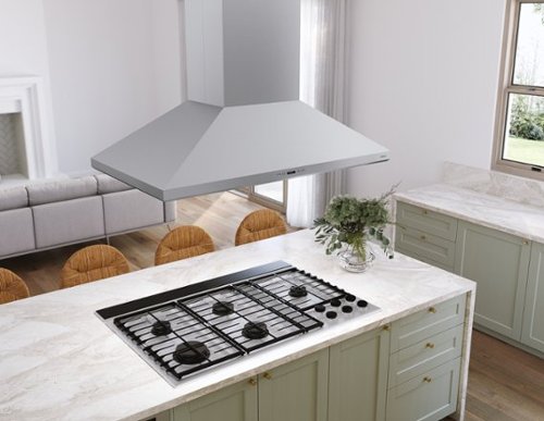 Zephyr 36 inches Externally Vented Island Range Hood