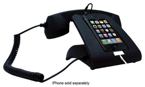 Hype - Rotary-Style Retro Handset for Select Mobile Phones and Tablets - Black-Angle_Standard 