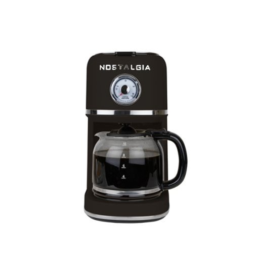 Nostalgia - Classic Retro 10 Cup Coffee Maker - Black-Front_Standard 