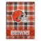 Pegasus - Cleveland Browns 66" x 95" Oversized Plaid FAN-mily Ultra Cozy Blanket - Multicolor-Front_Standard