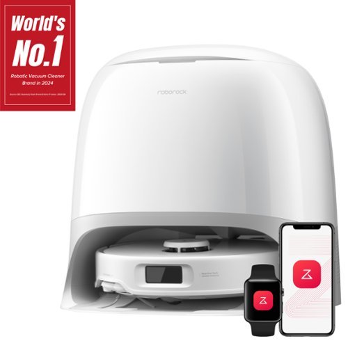 Roborock - Qrevo Curv 5XC Robot Vacuum and Mop, Dual Anti-Tangle System, FlexiArm, Intelligent Dirt Detection, Self-Washing&Drying - White-Front_Standard 