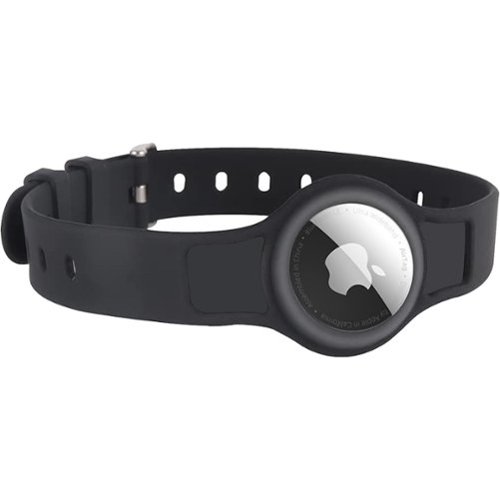 SaharaCase Silicone Dog Standard Collar with Apple AirTag slot - 14-in to 20-in Neck - Black WHERE TO BUY