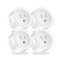 Osprey - Smart Plug, Wi-Fi Outlet Socket Compatible with Alexa and Google Home, 16A (4 pcs) - White-Front_Standard