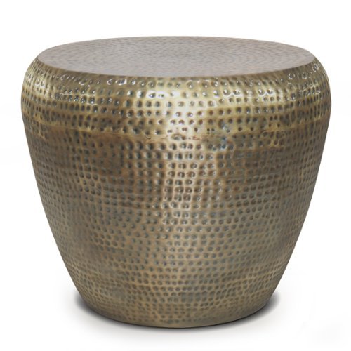 Simpli Home - Preston Metal Side Table - Antique Gold-Front_Standard 