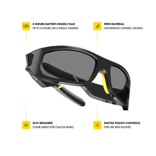 Lucyd Armor Smart Safety Eyewear Powered by Lucyd - Black WORLDWIDE DELIVERY