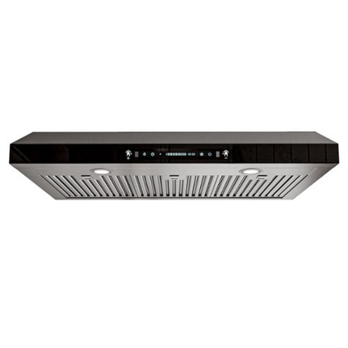 Onefly - 36 inches - Externally Vented - Under cabinet Range Hood - Black Tempered Glass-Front_Standard 