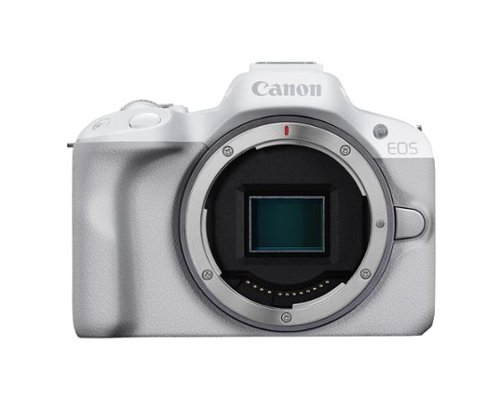 Canon - EOS R50 Mirrorless Vlogging Camera , RF Mount, 24.2 MP, 4K Video, DIGIC X Image Processor, S (International Model) - White-Front_Standard 