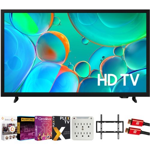 Samsung - 32" F5000F Series HD Smart TV (2025) with Tech Smart USA Premiere Movies Streaming Bundle-Front_Standard 