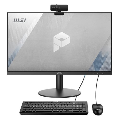 MSI - PRO AP241 11M 23.8" IPS Full HD All-in-One Desktop Computer Intel Pentium Gold G6405 4GB 128GB SSD Win10 Pro - Black-Front_Standard 