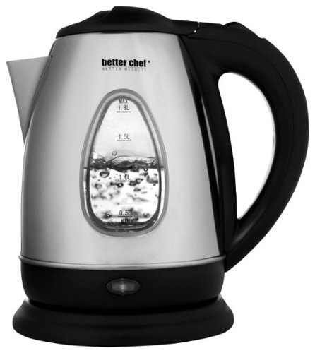  Better Chef - 1.8L Cordless Electric Kettle - Stainless-Steel