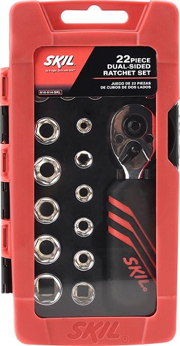  Skil - 22-Piece Dual-Sided Ratchet and Socket Set - Multi