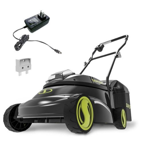 Sun Joe - 28V Cordless Electric 14" Push Behind Lawn Grass Mower, MJ401C - Green-Front_Standard 