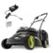 Sun Joe - 28V Cordless Electric 14" Push Behind Lawn Grass Mower, MJ401C - Green-Front_Standard