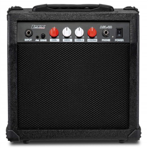 Lyxpro - Electric Guitar Amp - 20 Watt Guitar Amplifier with Built-in Speaker Headphone Jack-Front_Standard 