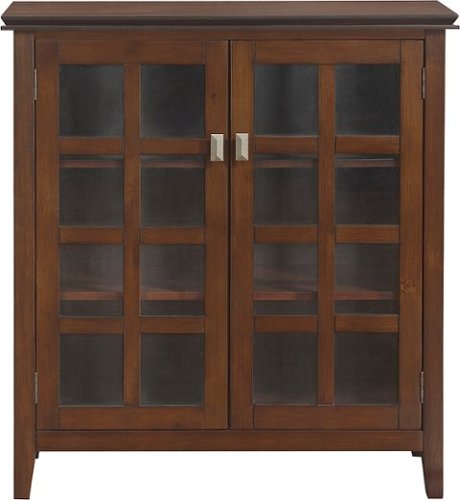 Simpli Home - Artisan Media Cabinet for Most Flat-Panel TVs Up to 42" - Brown-Front_Standard 