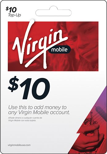  Virgin Mobile - $10 Top-Up Card - Multi