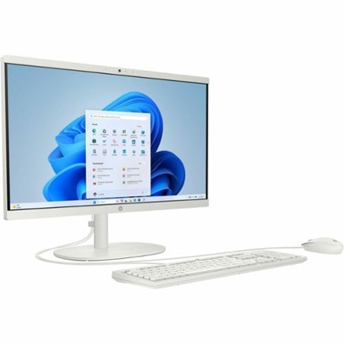 HP - Refurbished Excellent - 22-DG00 21.45" FHD All-in-One PC, Intel N200 8GB, 128GB, Windows 11 Home - White-Front_Standard 