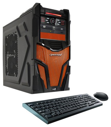  CybertronPC - Shockwave Desktop - AMD FX-Series - 16GB Memory - 1TB Hard Drive - Black/Orange