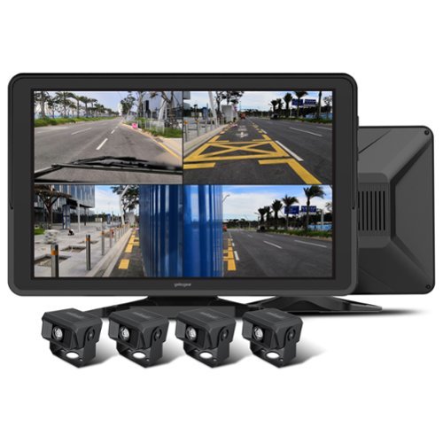myGEKOgear - GekoGear Orbit T100 4 Channel Dash Cam for Commercial Truck - Black-Front_Standard 
