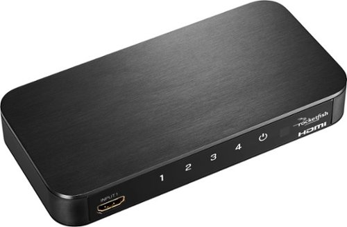 Rocketfish™ 4-Port 4K  60Hz HDMI Switch Box - Black GLOBAL SHIPPING